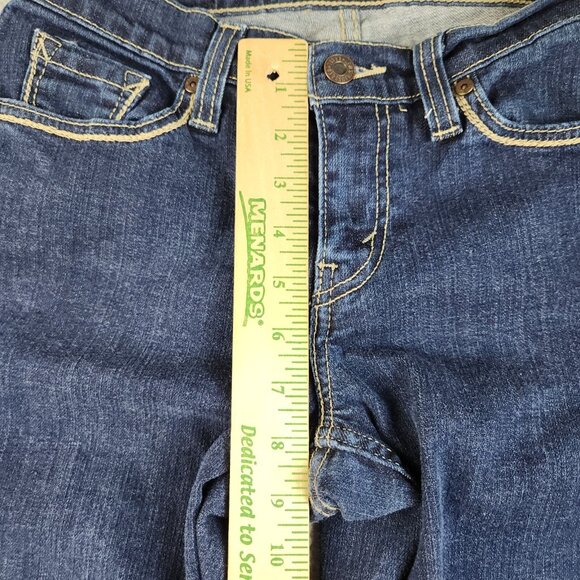 Levis Jeans Women 29 (26x31) Blue Curvy Bootcut 529 Stretch Dark Low Rise Ladies - Picture 5 of 10